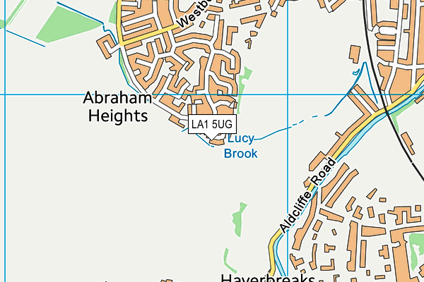 LA1 5UG map - OS VectorMap District (Ordnance Survey)