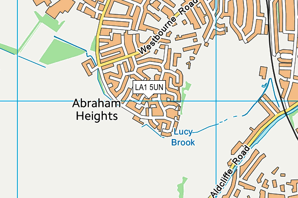 LA1 5UN map - OS VectorMap District (Ordnance Survey)