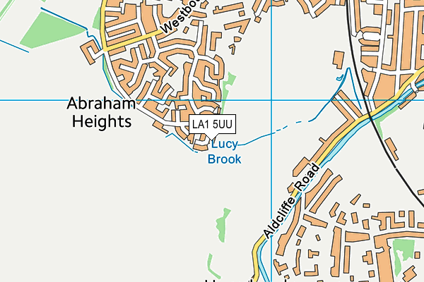 LA1 5UU map - OS VectorMap District (Ordnance Survey)