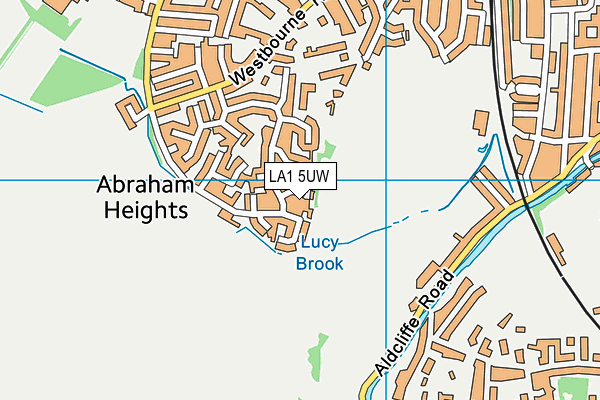 LA1 5UW map - OS VectorMap District (Ordnance Survey)