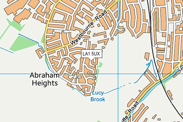 LA1 5UX map - OS VectorMap District (Ordnance Survey)