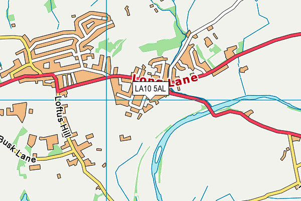 LA10 5AL map - OS VectorMap District (Ordnance Survey)