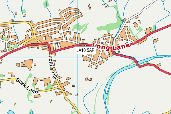 LA10 5AP map - OS VectorMap District (Ordnance Survey)