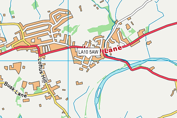 LA10 5AW map - OS VectorMap District (Ordnance Survey)