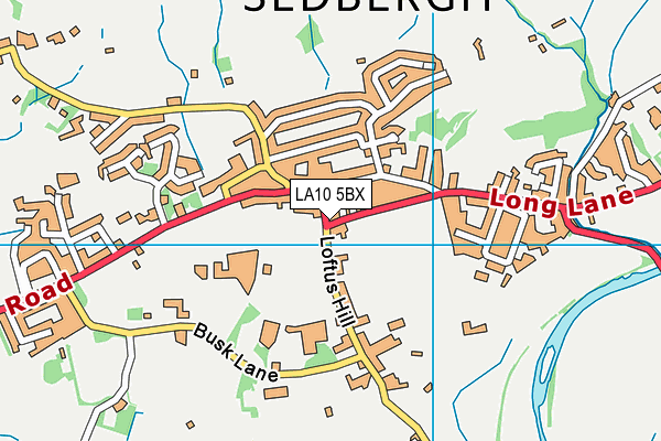 LA10 5BX map - OS VectorMap District (Ordnance Survey)