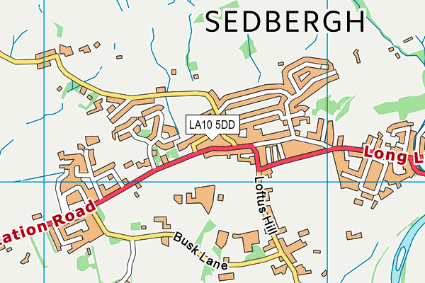 LA10 5DD map - OS VectorMap District (Ordnance Survey)