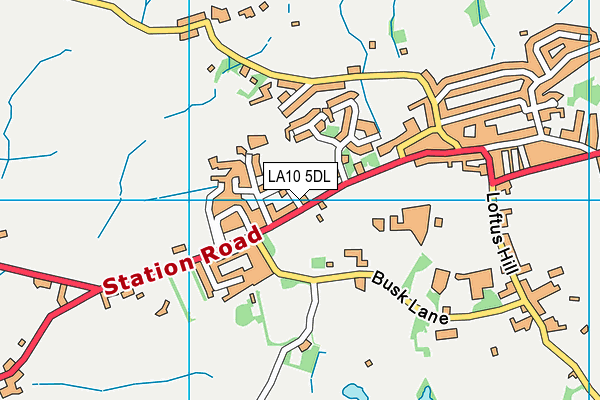LA10 5DL map - OS VectorMap District (Ordnance Survey)