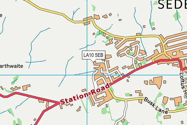 LA10 5EB map - OS VectorMap District (Ordnance Survey)