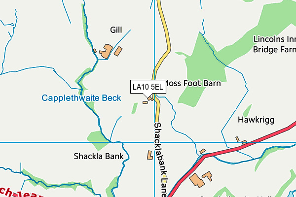 LA10 5EL map - OS VectorMap District (Ordnance Survey)