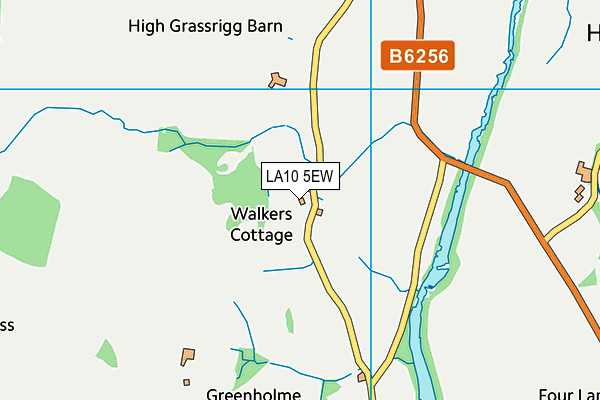 LA10 5EW map - OS VectorMap District (Ordnance Survey)