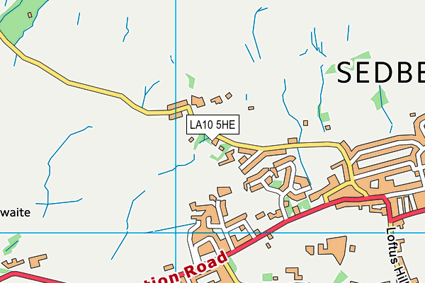LA10 5HE map - OS VectorMap District (Ordnance Survey)
