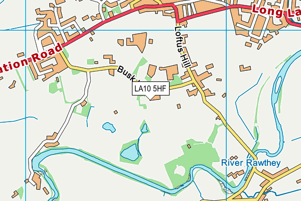 LA10 5HF map - OS VectorMap District (Ordnance Survey)