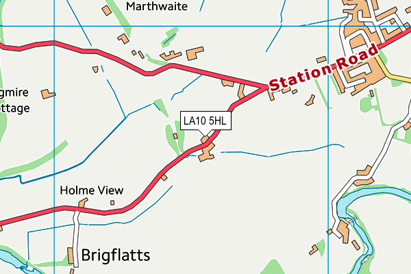 LA10 5HL map - OS VectorMap District (Ordnance Survey)