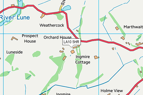 LA10 5HR map - OS VectorMap District (Ordnance Survey)
