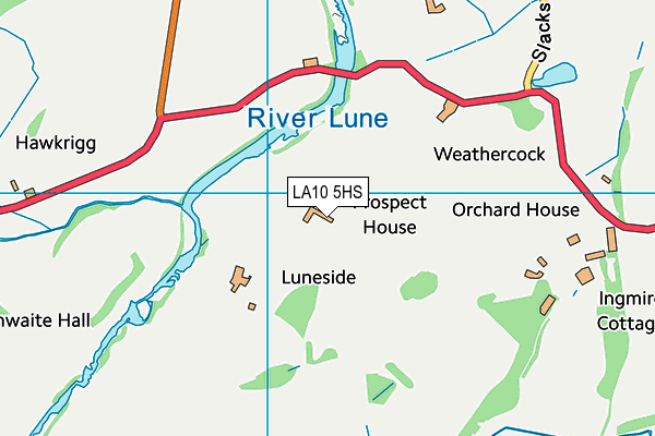 LA10 5HS map - OS VectorMap District (Ordnance Survey)