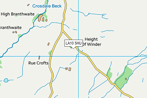 LA10 5HU map - OS VectorMap District (Ordnance Survey)