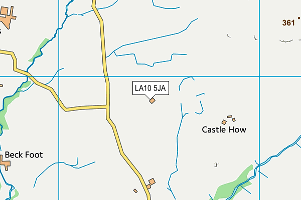 LA10 5JA map - OS VectorMap District (Ordnance Survey)