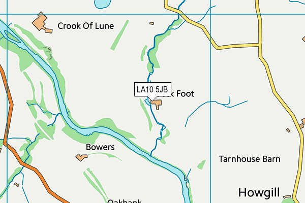 LA10 5JB map - OS VectorMap District (Ordnance Survey)