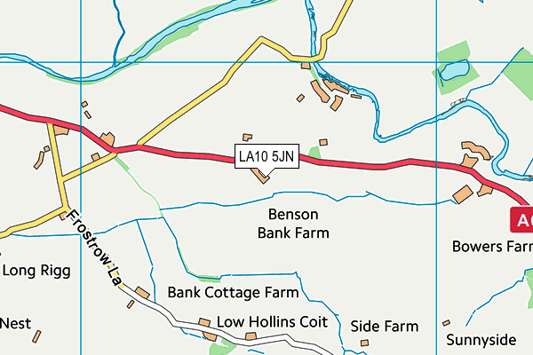 LA10 5JN map - OS VectorMap District (Ordnance Survey)