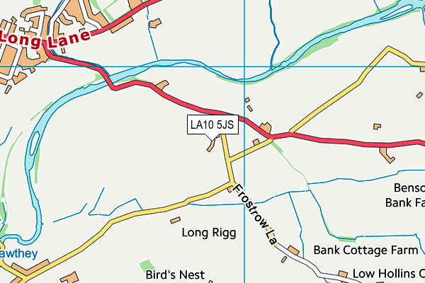 LA10 5JS map - OS VectorMap District (Ordnance Survey)