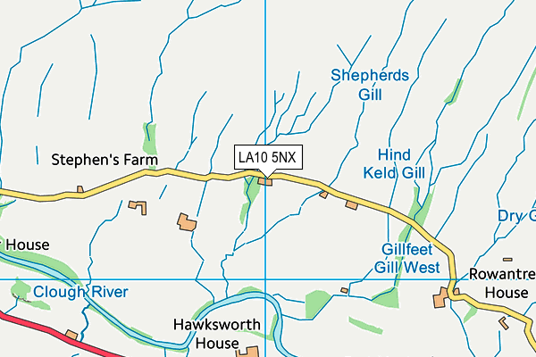 LA10 5NX map - OS VectorMap District (Ordnance Survey)
