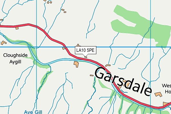 LA10 5PE map - OS VectorMap District (Ordnance Survey)