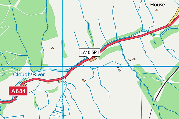 LA10 5PJ map - OS VectorMap District (Ordnance Survey)