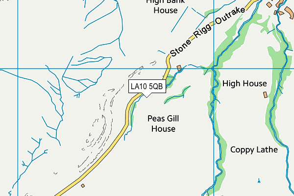 LA10 5QB map - OS VectorMap District (Ordnance Survey)