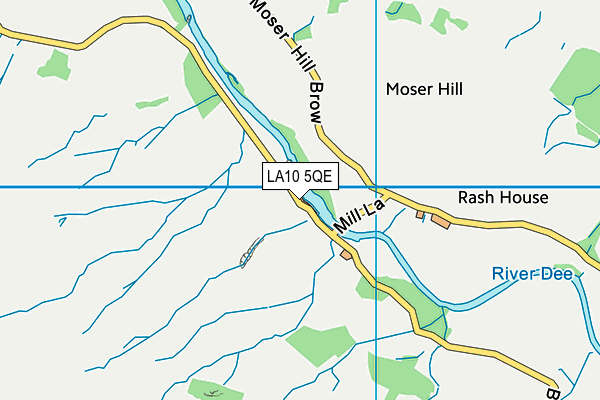 LA10 5QE map - OS VectorMap District (Ordnance Survey)