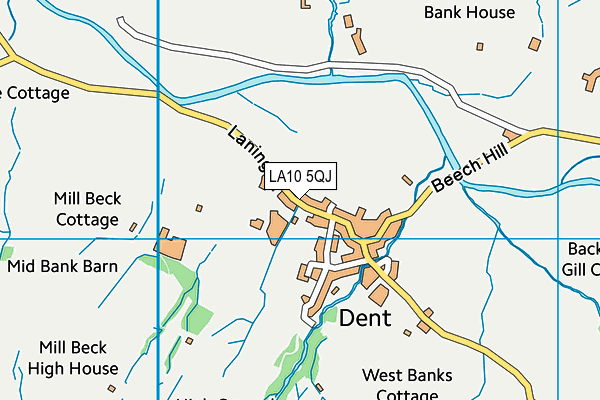 Dent CofE Voluntary Aided Primary School map (LA10 5QJ) - OS VectorMap District (Ordnance Survey)