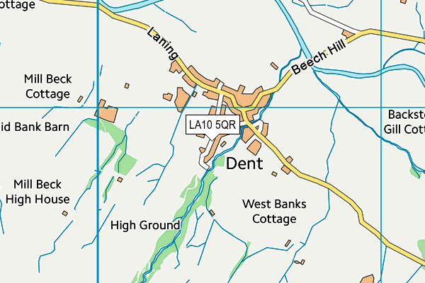 LA10 5QR map - OS VectorMap District (Ordnance Survey)