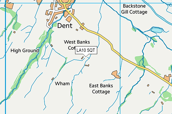 LA10 5QT map - OS VectorMap District (Ordnance Survey)