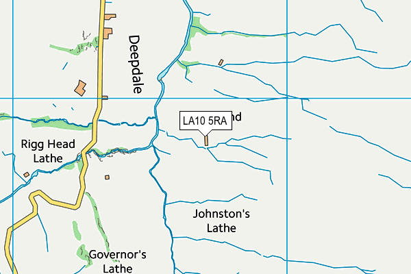 LA10 5RA map - OS VectorMap District (Ordnance Survey)