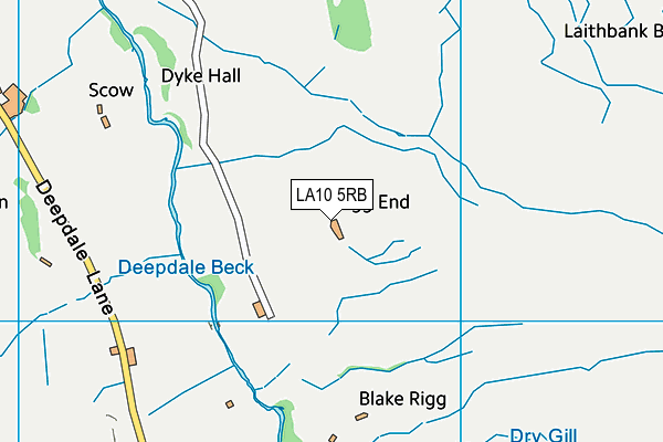 LA10 5RB map - OS VectorMap District (Ordnance Survey)
