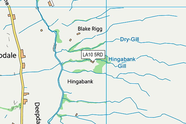 LA10 5RD map - OS VectorMap District (Ordnance Survey)