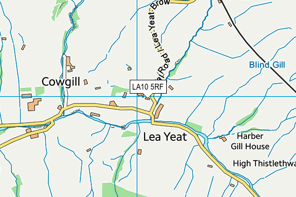 LA10 5RF map - OS VectorMap District (Ordnance Survey)