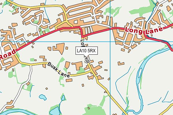 LA10 5RX map - OS VectorMap District (Ordnance Survey)