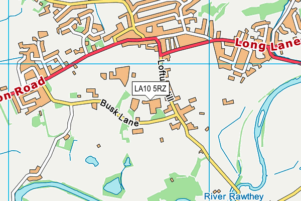 LA10 5RZ map - OS VectorMap District (Ordnance Survey)