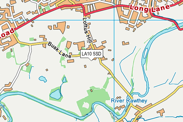 LA10 5SD map - OS VectorMap District (Ordnance Survey)