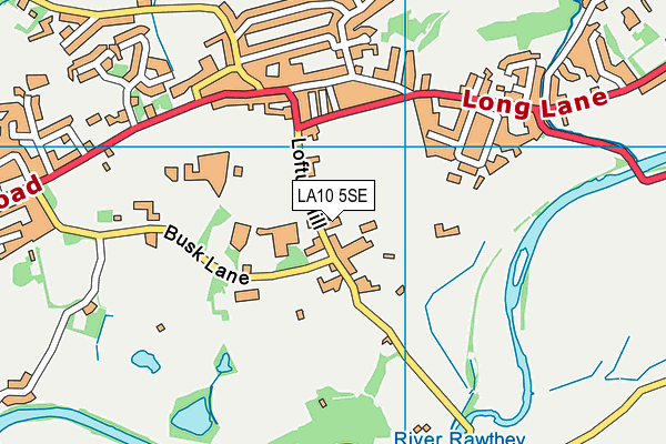 LA10 5SE map - OS VectorMap District (Ordnance Survey)