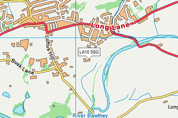 LA10 5SG map - OS VectorMap District (Ordnance Survey)