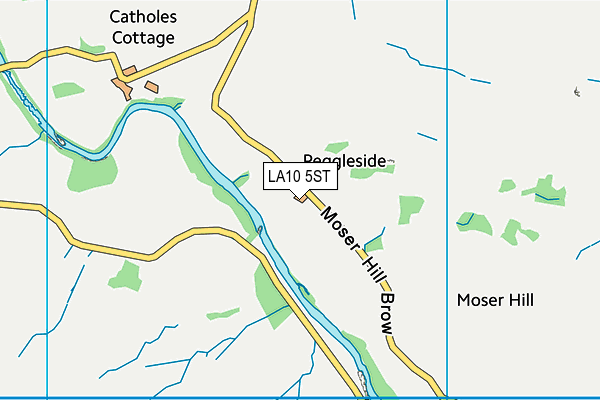 LA10 5ST map - OS VectorMap District (Ordnance Survey)