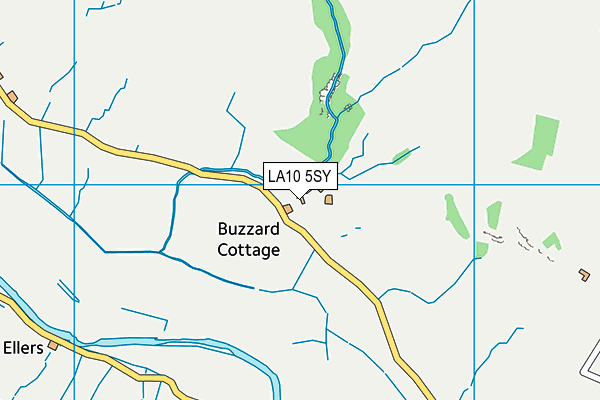 LA10 5SY map - OS VectorMap District (Ordnance Survey)