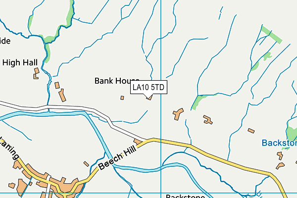 LA10 5TD map - OS VectorMap District (Ordnance Survey)