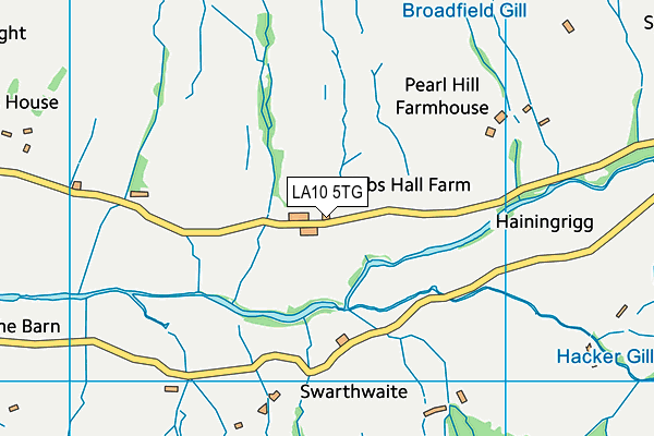 LA10 5TG map - OS VectorMap District (Ordnance Survey)