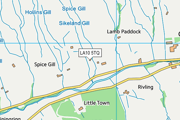 LA10 5TQ map - OS VectorMap District (Ordnance Survey)