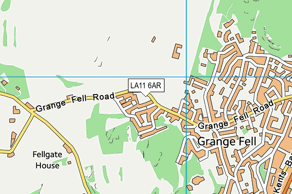 LA11 6AR map - OS VectorMap District (Ordnance Survey)