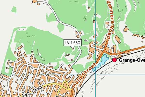 LA11 6BG map - OS VectorMap District (Ordnance Survey)