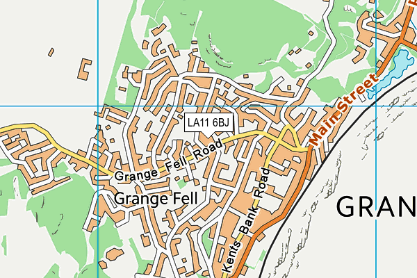 LA11 6BJ map - OS VectorMap District (Ordnance Survey)
