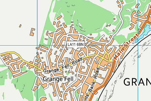 LA11 6BN map - OS VectorMap District (Ordnance Survey)